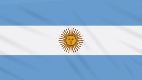 argentina flag waving cloth, background loop