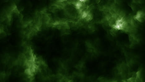 Futuristic-motion-spiral-green-storm-clouds-in-dark-sky