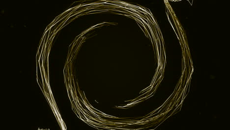 diseño abstracto de espiral dorada