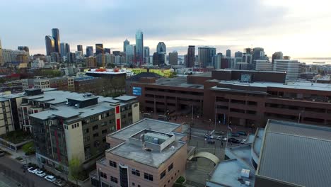 aerial shot of seattle central community college in capitol hill, circa 2015