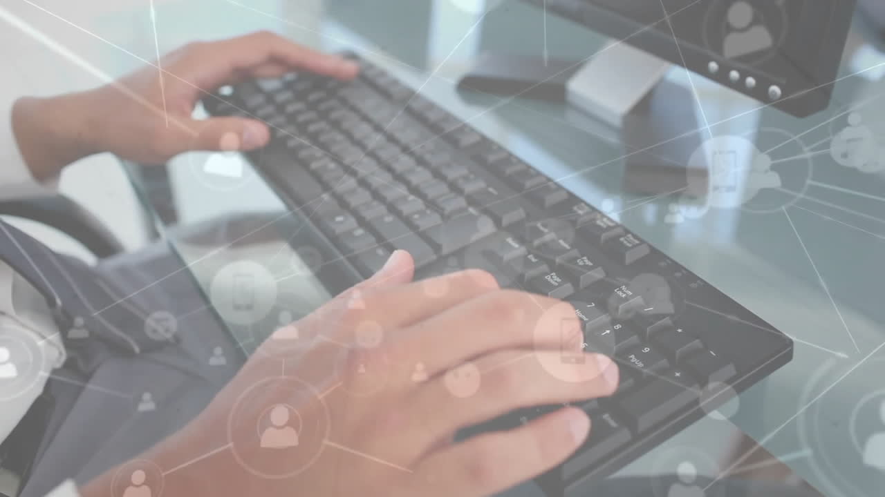 컴퓨터를 이용한 이중 인종 학생에 대한 데이터 처리의 애니메이션