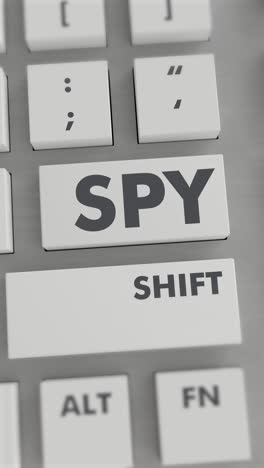 spy button pressing on keyboard vertical video