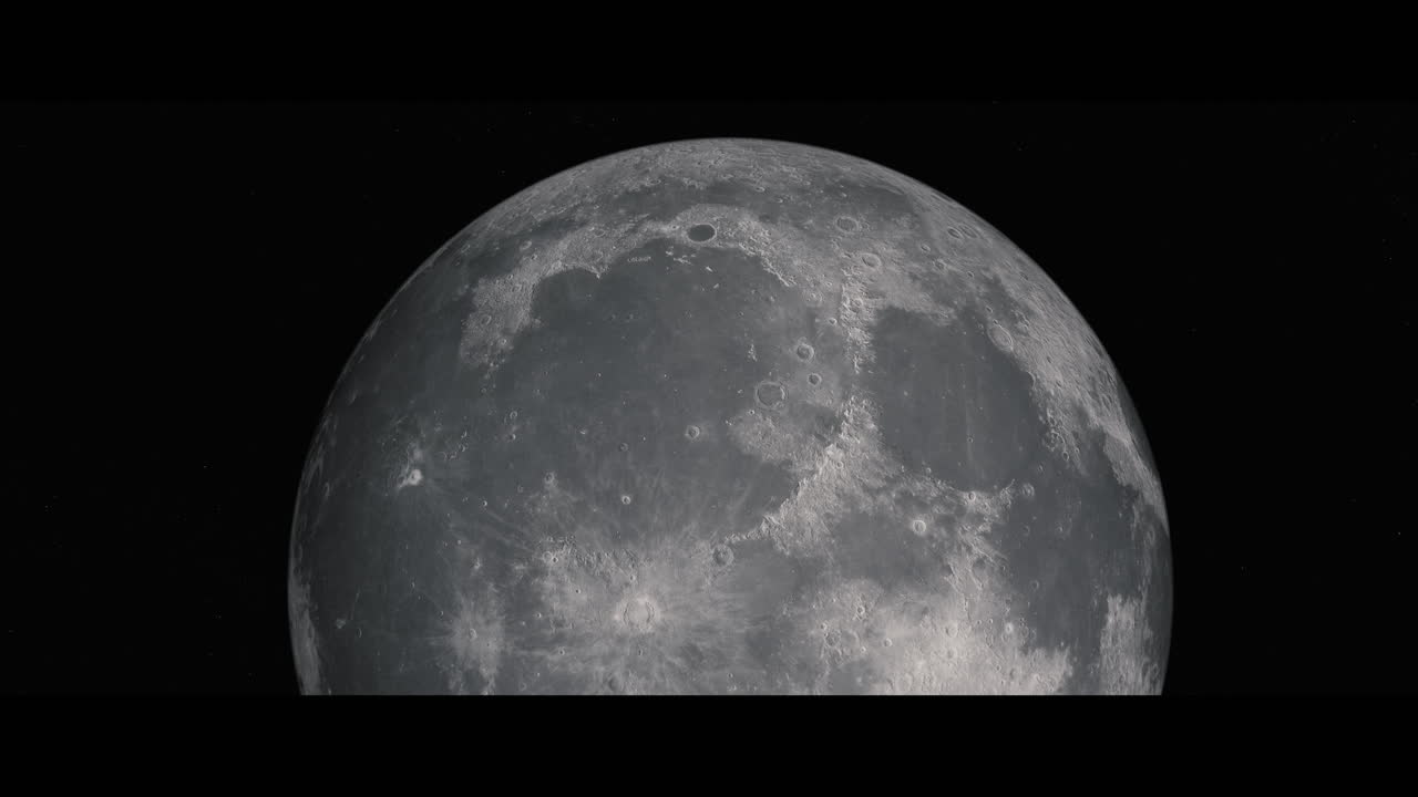 Moon viewed from space