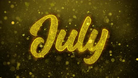 july month text graphic
