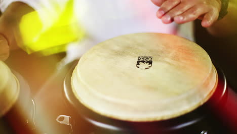 male drumming congo