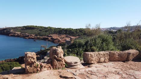 roman ruins on the mediterranean