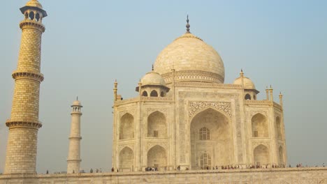 mausoleum taj mahal in agra, india, hyperlapse