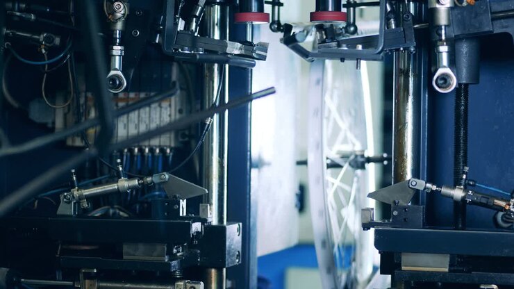 Automatic bicycle rim truing machine