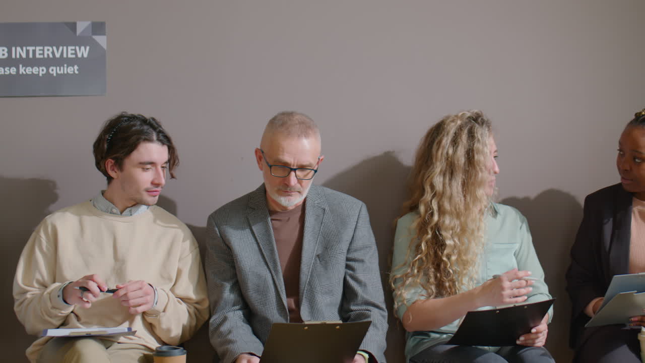 Job Candidates Speaking before Interview