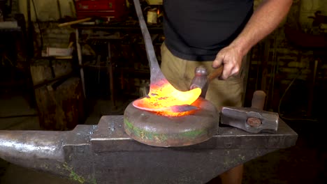 blacksmith metal forging in 4k