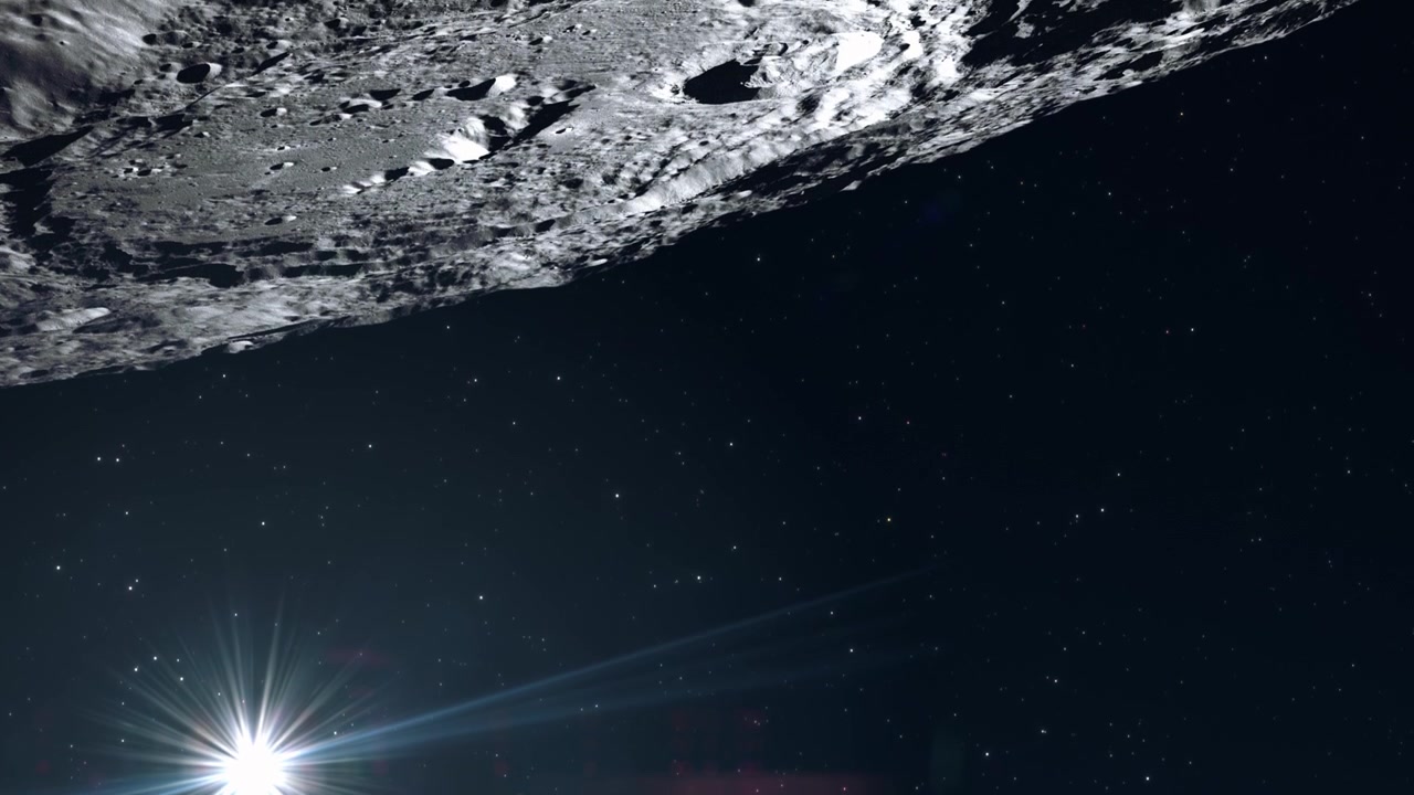 Slow Tilt Up to Reveal The Moon