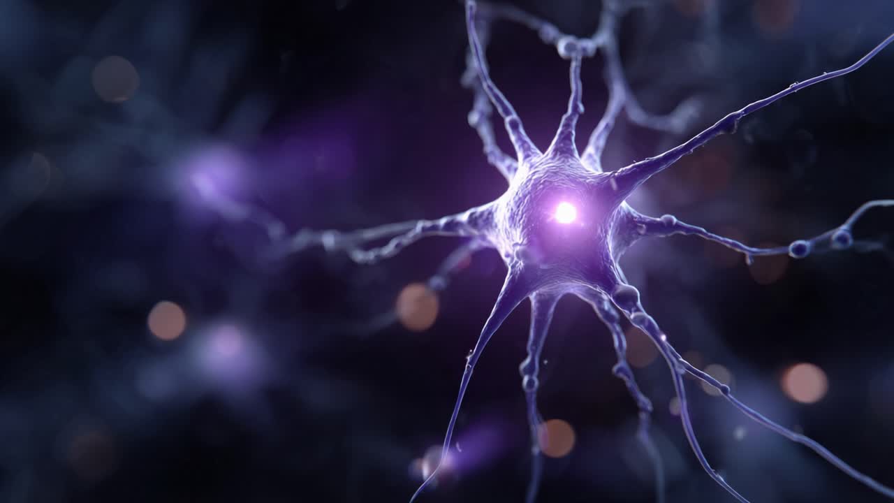 Captivating Microscopic View of Neurons, Showcasing Complex Structures and Connections Essential for Neural Communication and Brain Functionality
