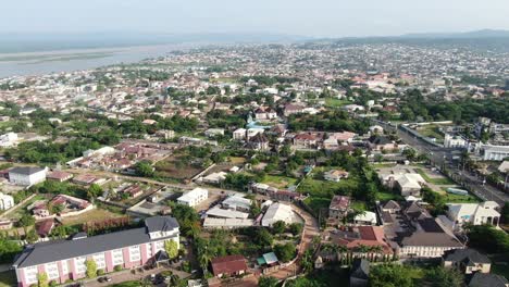 Shot-of-area-View-of-Lokoja,-Kogi-State-Nigeria