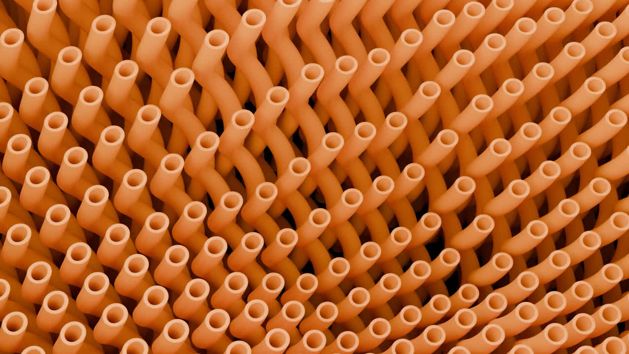 Abstract Orange Tubes Pattern