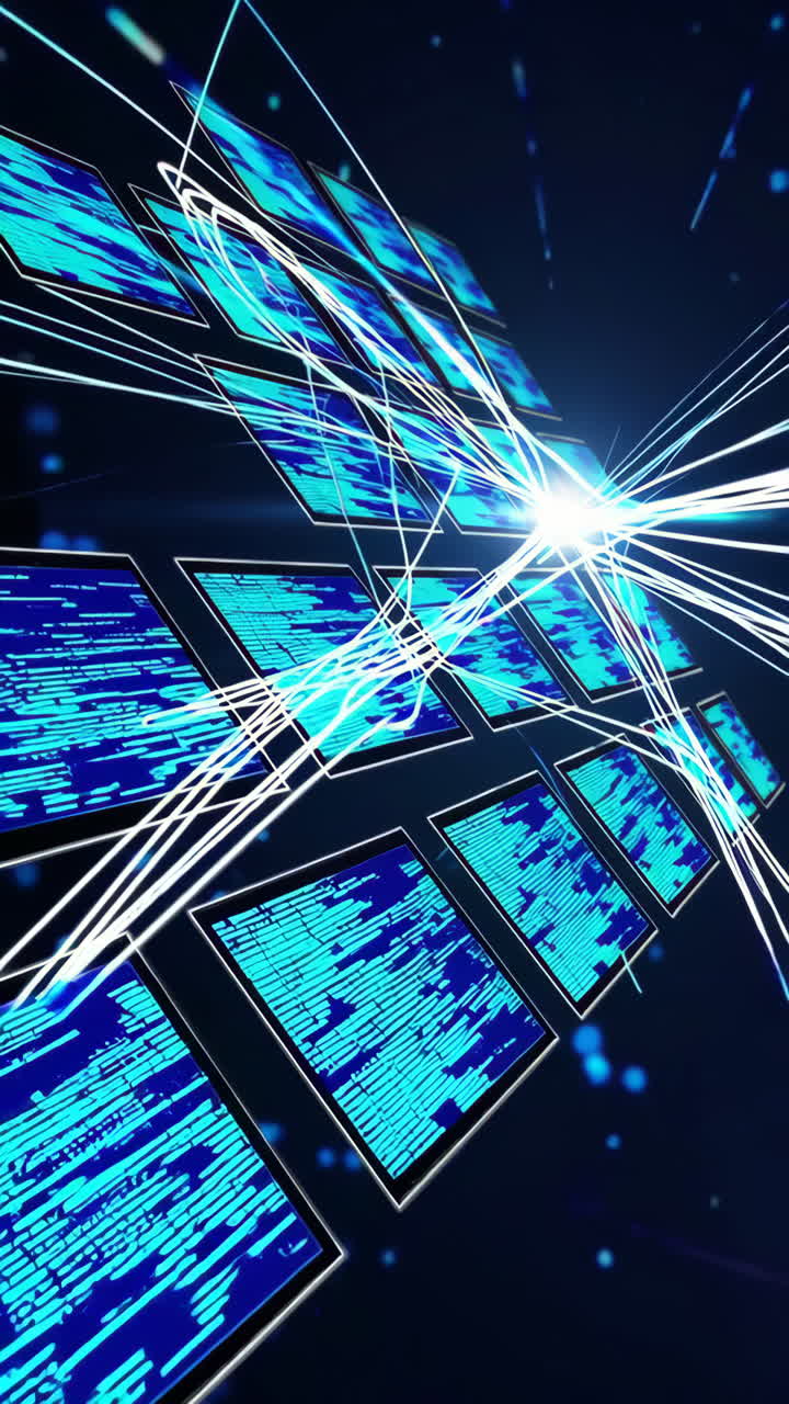 Digital Data Flow and Network Connection Abstract | Premium Stock Video ...