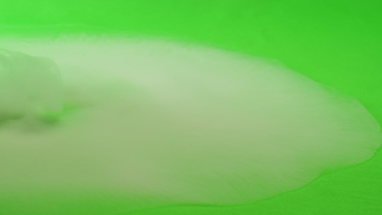 humo en la pantalla verde