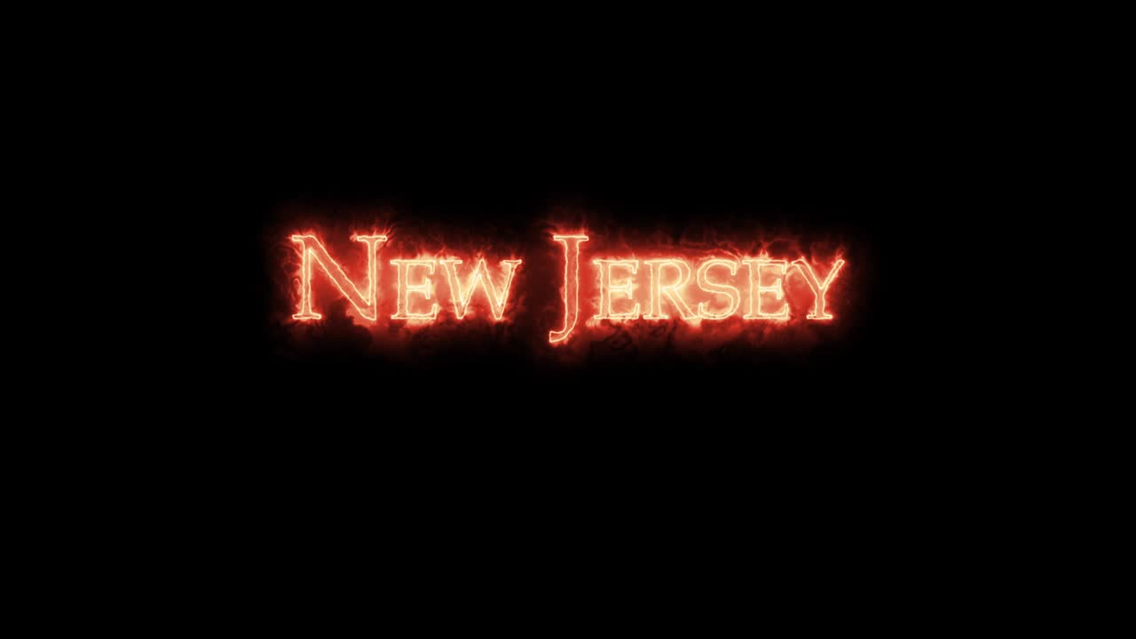 뉴저지 (new jersey) 는 불로 쓰여진 루프입니다.