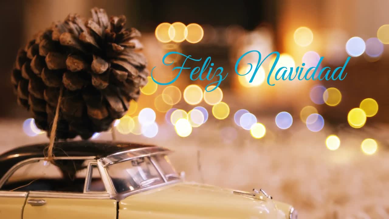 feliz navidad escrito sobre las decoraciones de navidad