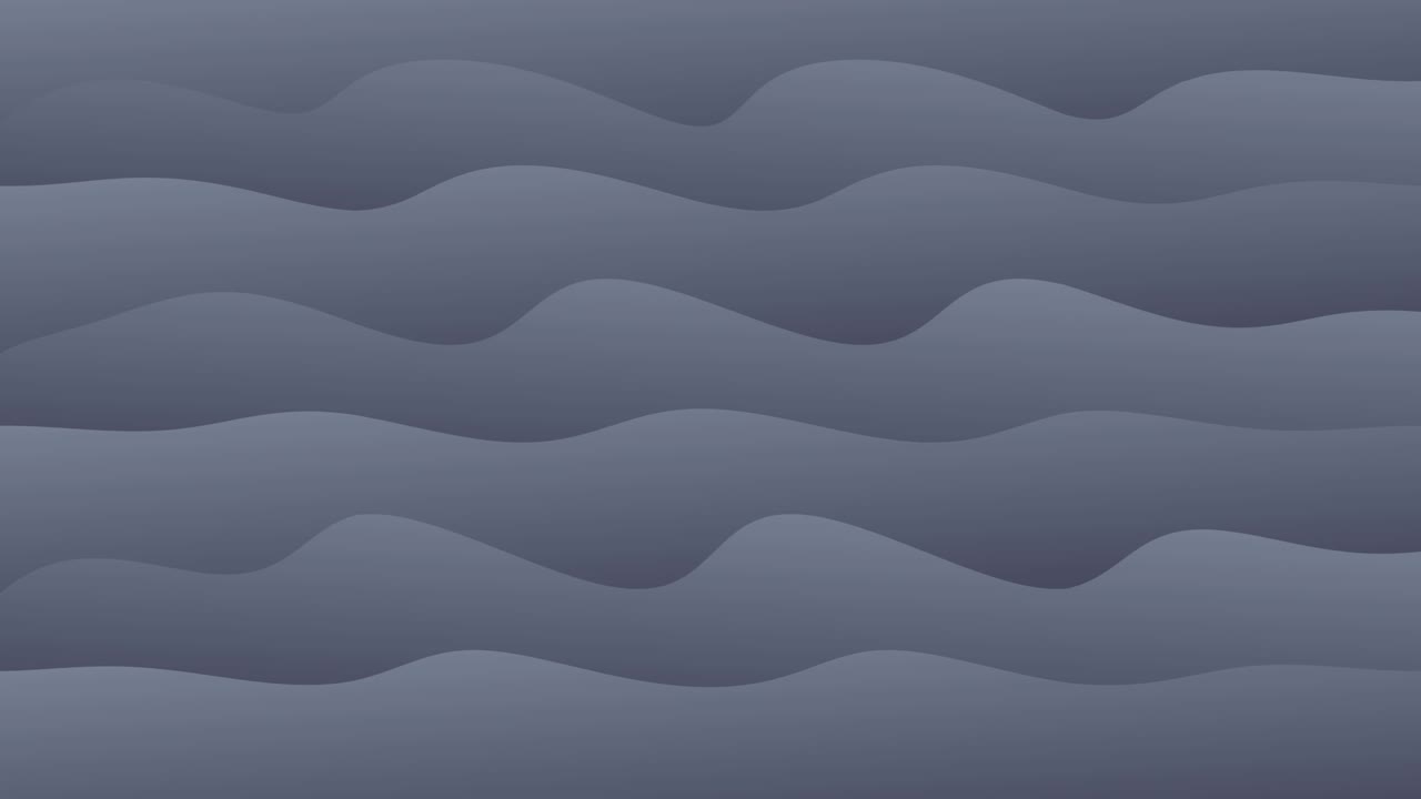 Grey paper refracted waves abstract motion background. Seamless looping.