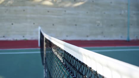 Sportlerin-Spielt-Tennis