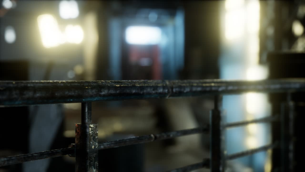 Empty City Streets on quarantine In The Rain At Night