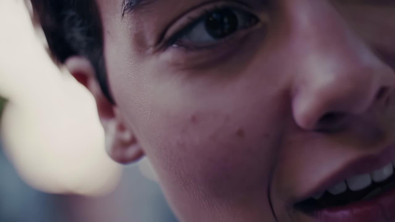 Close-up portrait of a person