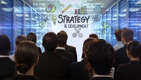 Business-people-looking-at-digital-screen-showing-strategy-development