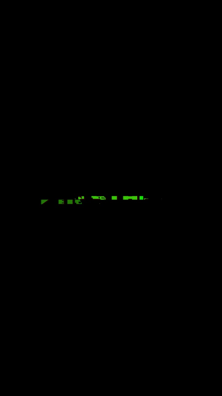 Retro-Videospiel Neustart-Menübildschirm mit Glitch-Effekten
