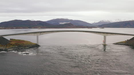 most iconic storseisundet bridge of the atlantic road in norway