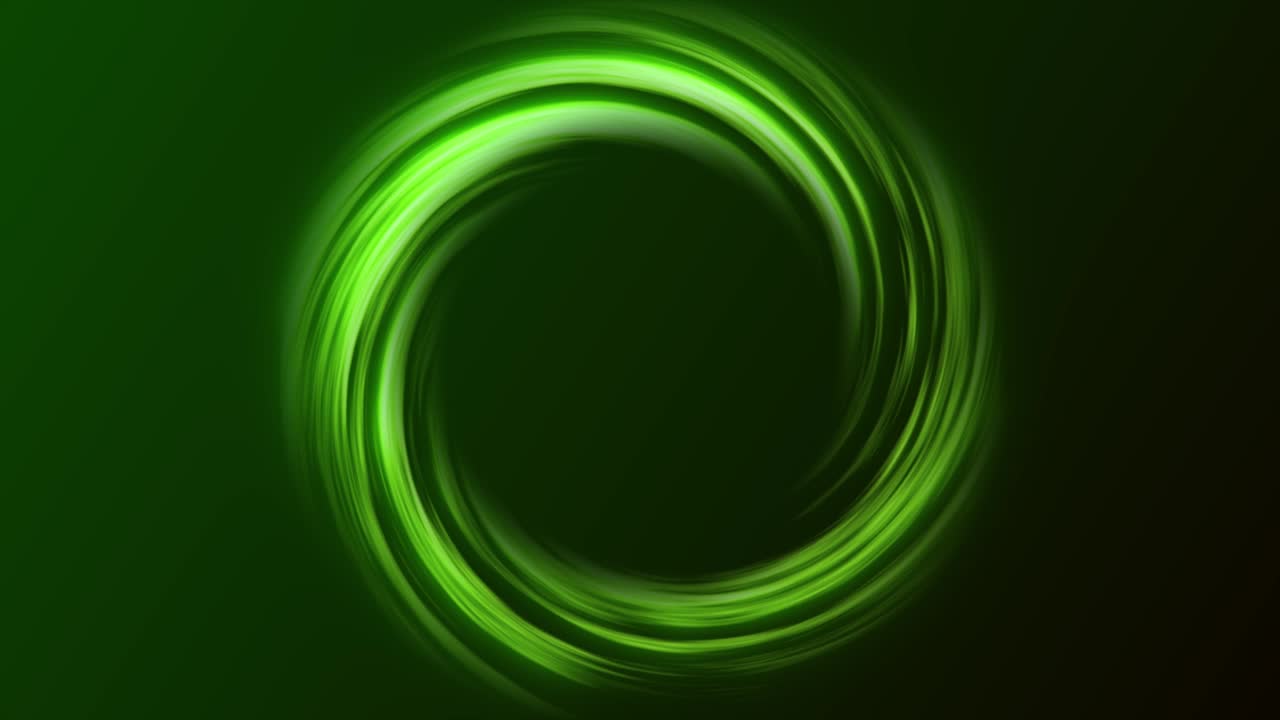 elemento de desvanecimiento circular de color verde giratorio