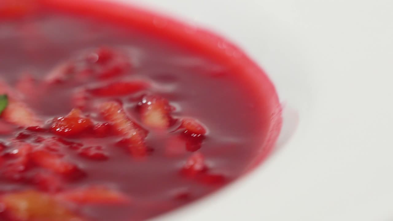 비트 수프의 클로즈업