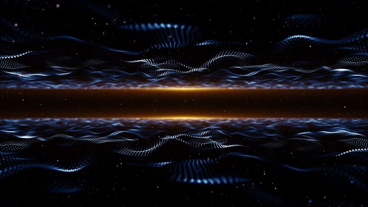 Particles dust abstract light bokeh motion titles cinematic background loop