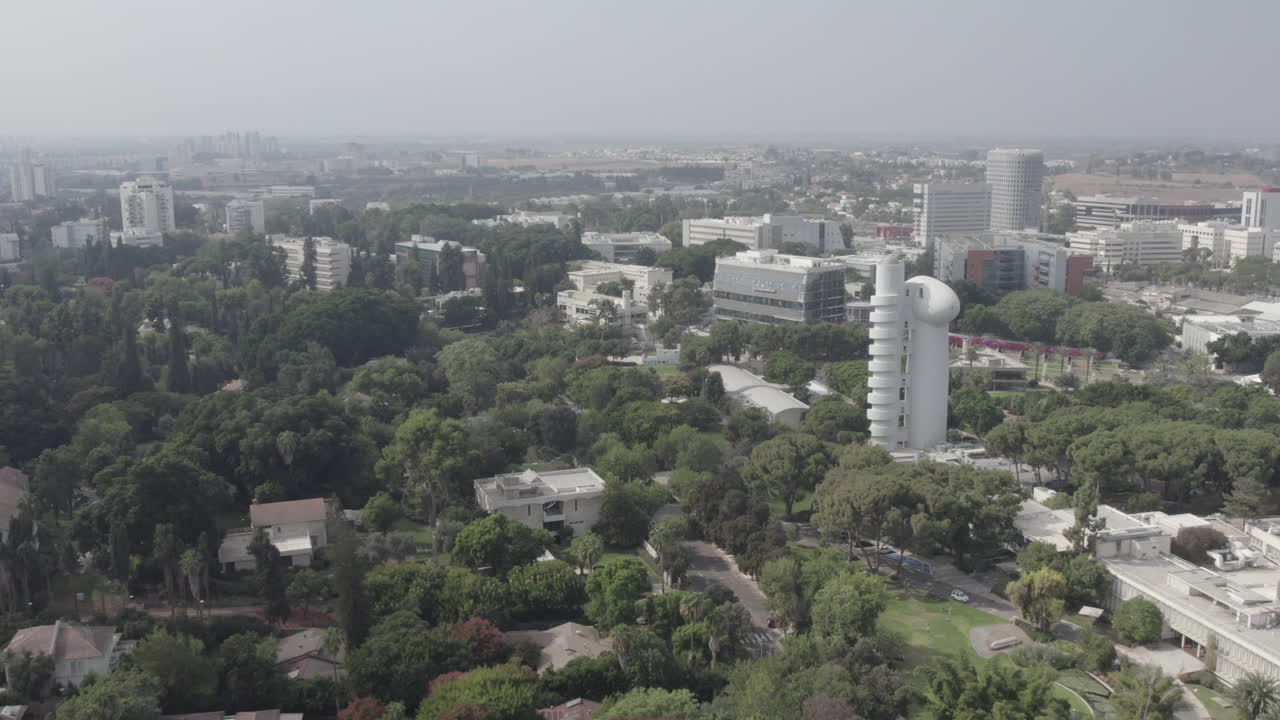 Aerial View of the Weizmann Institute of Science Campus in Rehovot, Israel