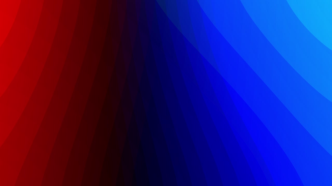 Abstract curtain animation of constantly evolving and moving blue and red overlapping layers