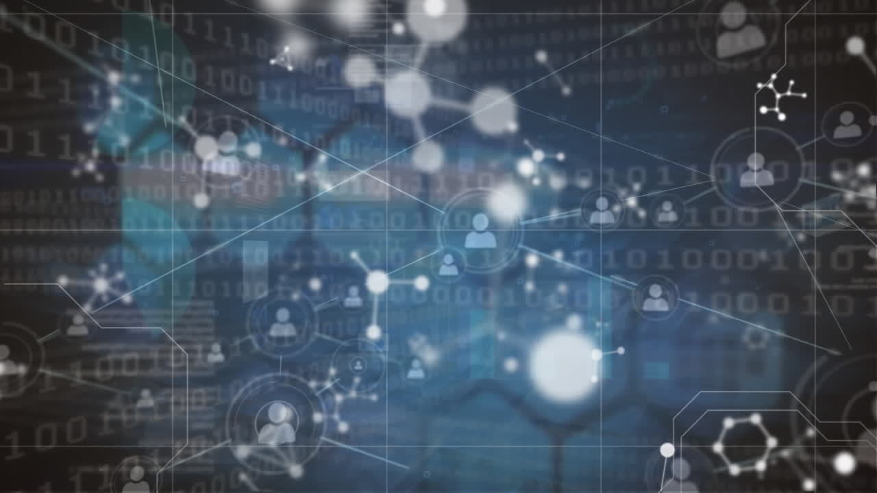 ⁇ 은 패턴의 애니메이션, dna 가닥 스핀링 및 바이너리 코딩 데이터 처리