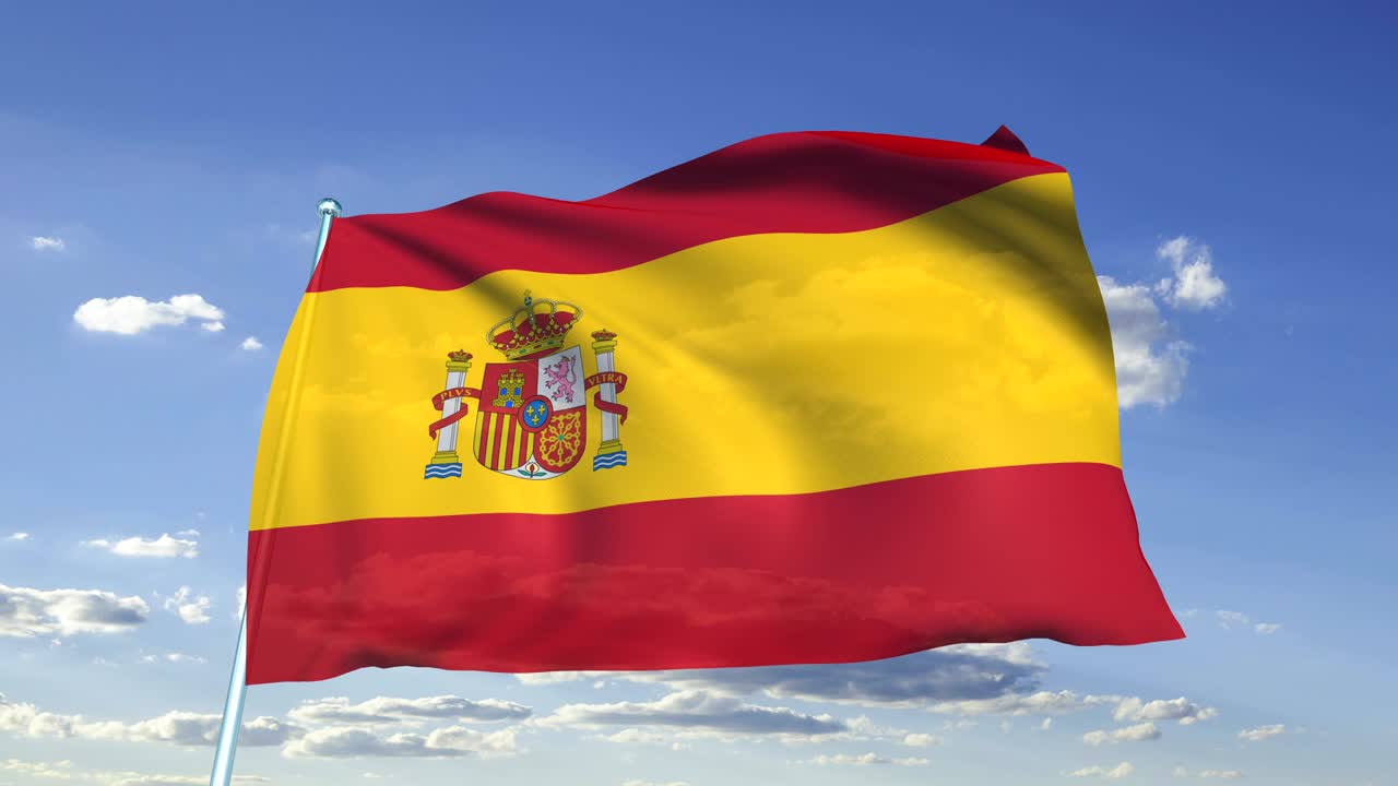 bandera de españa (en bucle)