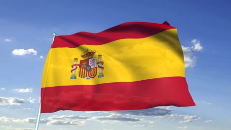 flag of spain (looping)