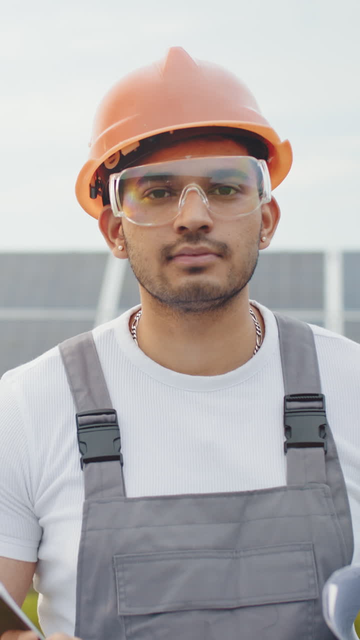 Engineer in safety gear