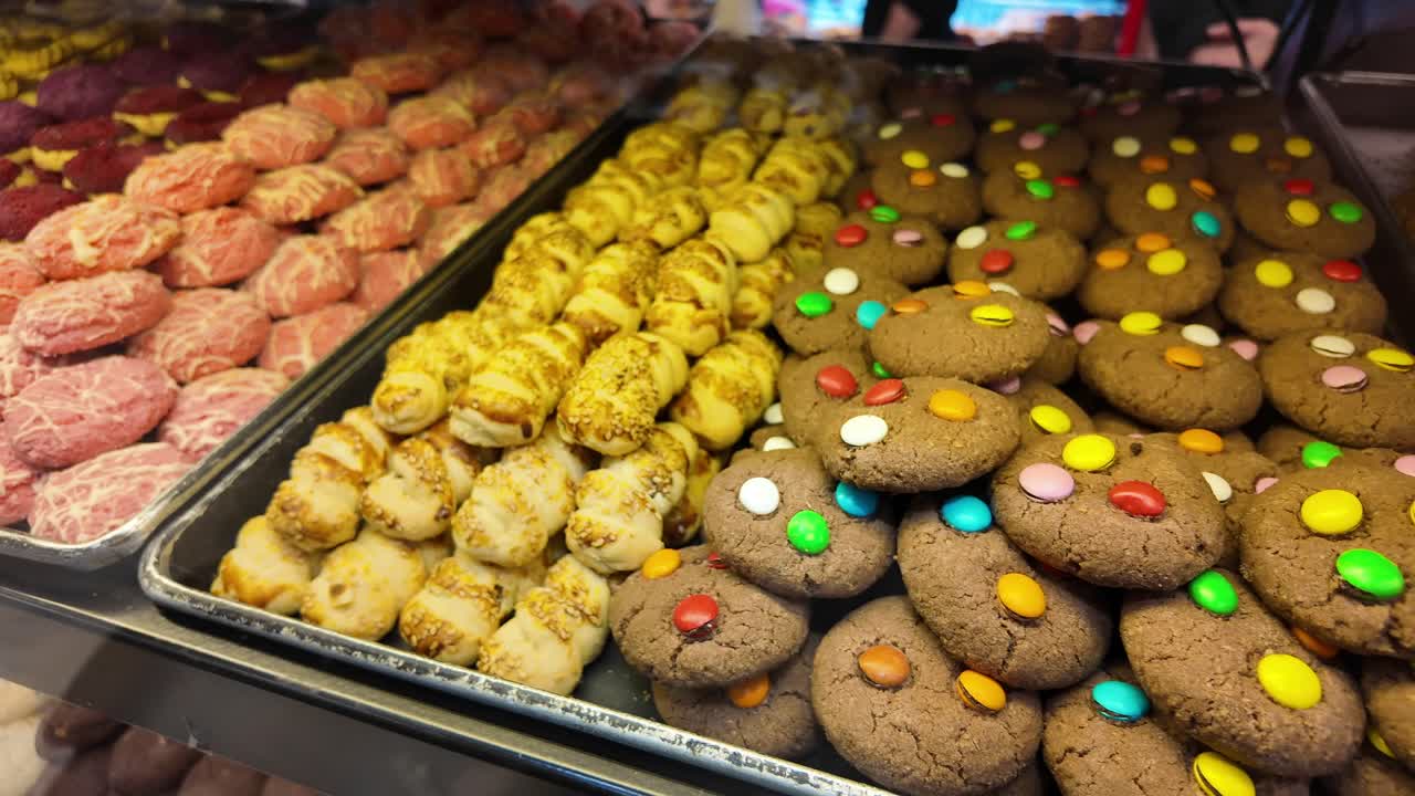 Selección de cookies y pasteles