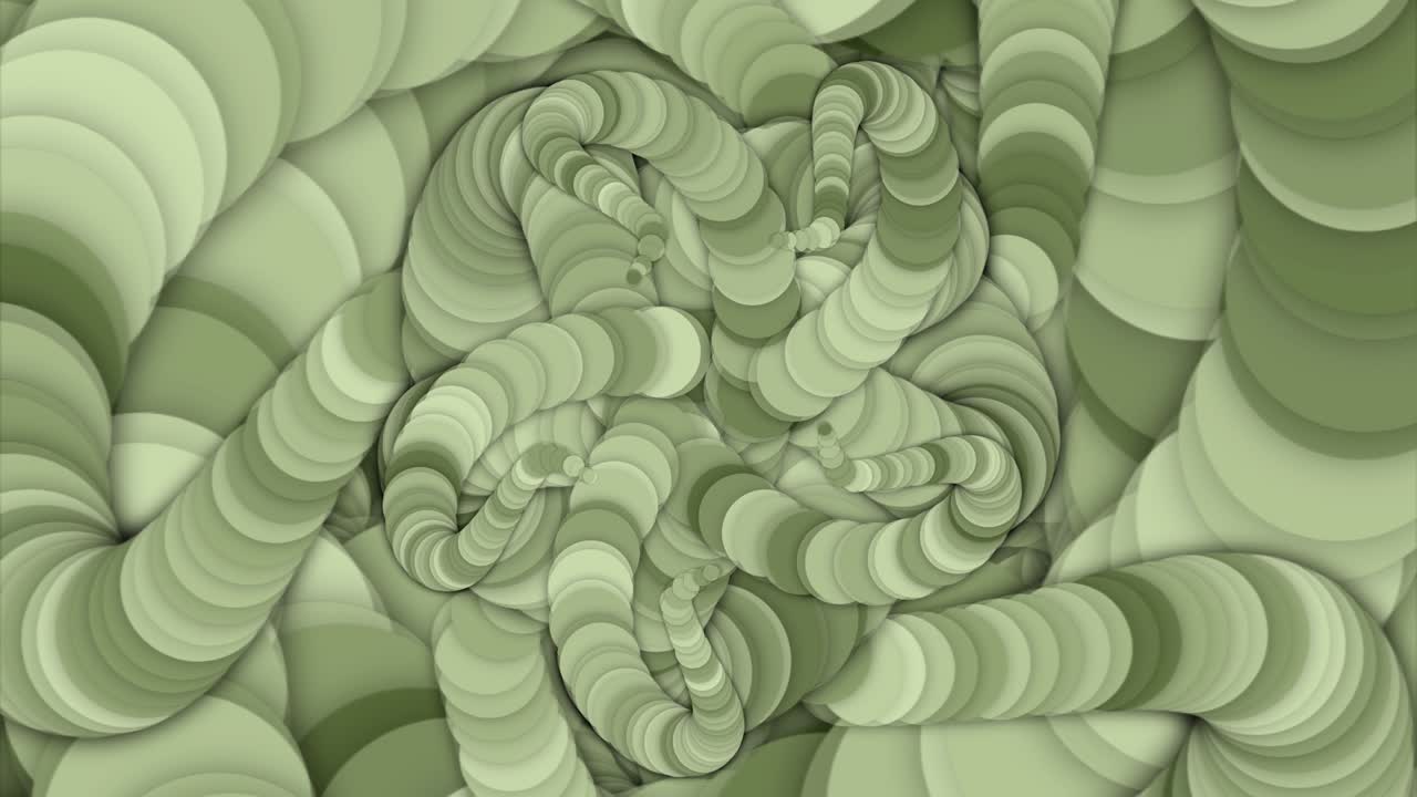 Bucle verde fractal.