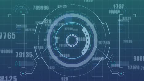 animation of scope scanning and data processing over world map