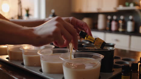 making candles at home