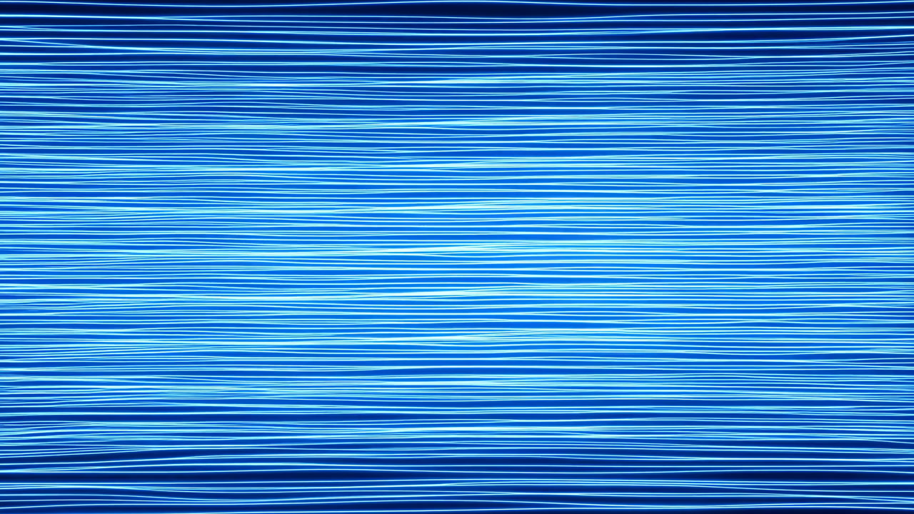 Blue Streaked Horizontal Lines Moving, Calming Flowing Texture Ideal For Technology Backgrounds, Corporate