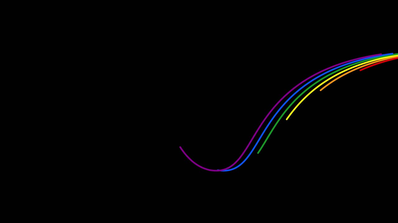 los colores del orgullo fluyen brillantemente a través de la pantalla