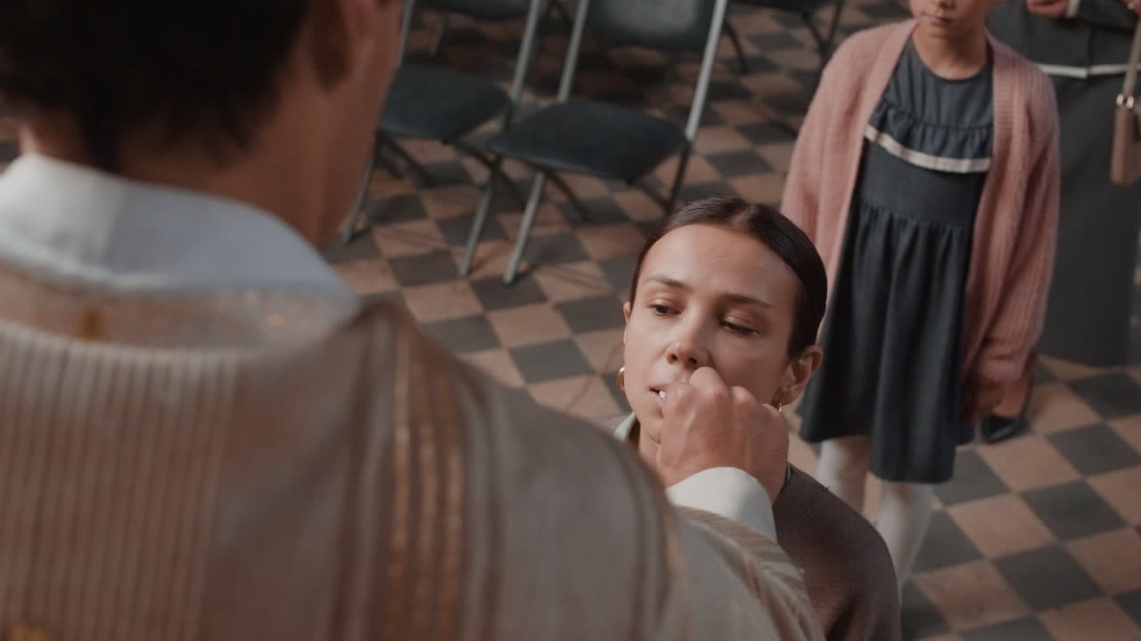 Communion Ceremony in Church