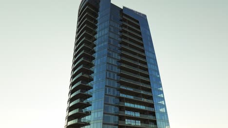 cityscape with high rise buildings in atlanta, georgia in buckhead district, usa