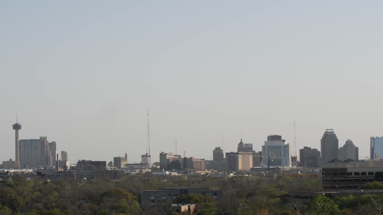 día del horizonte del centro de san antonio 4k 60fps