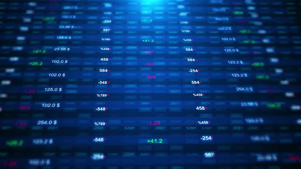 Grafik perdagangan dan pasar saham dengan peningkatan laba rugi, perdagangan keuangan, dan tren pasar