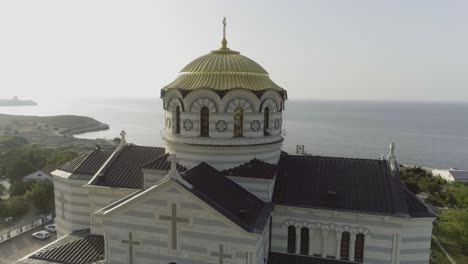 orthodox church on the coastline