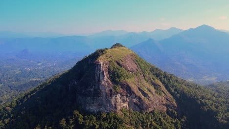 Evening-aerial-shot-of-Bible-Rock-in-Sri-Lanka